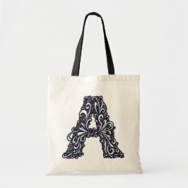 Der schwarz-weiße Buchstabe "A" Tygkasse