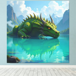  Der Smaragd-Koloss des Sees   Canvastryck