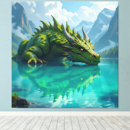  Der Smaragd-Koloss des Sees   Canvastryck