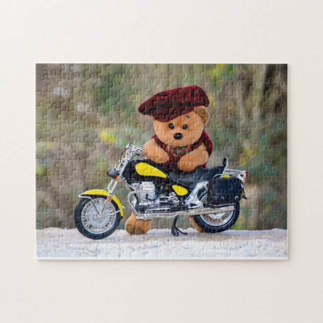 Der Teddy Biker - Pussel (Horisontell)