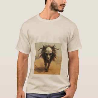 Der teuflische Wolf mit langem Fell T Shirt