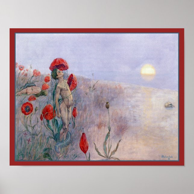 "Der Tod" av Hans Baluschek Poster (Framsidan)