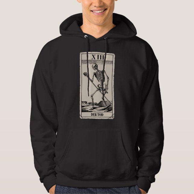 Der Tod / Death Tarot Card Sweatshirt (Framsida)