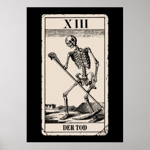 Der Tod/Dödsmålkort Poster