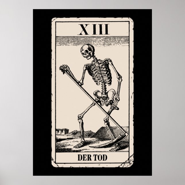 Der Tod/Dödsmålkort Poster (Framsidan)