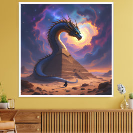 Der Torwächter der Pyramide Canvastryck