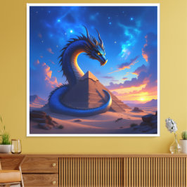 Der Torwächter der Pyramide Canvastryck