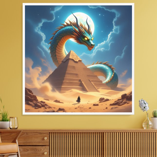 Der Torwächter der Pyramide Canvastryck (Insitu (Vardagsrum))