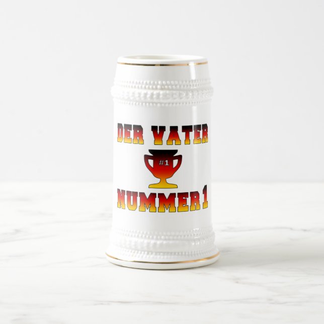 Der Vater Nummer 1 pappa #1 i tysk fars dag Sejdel (Center)