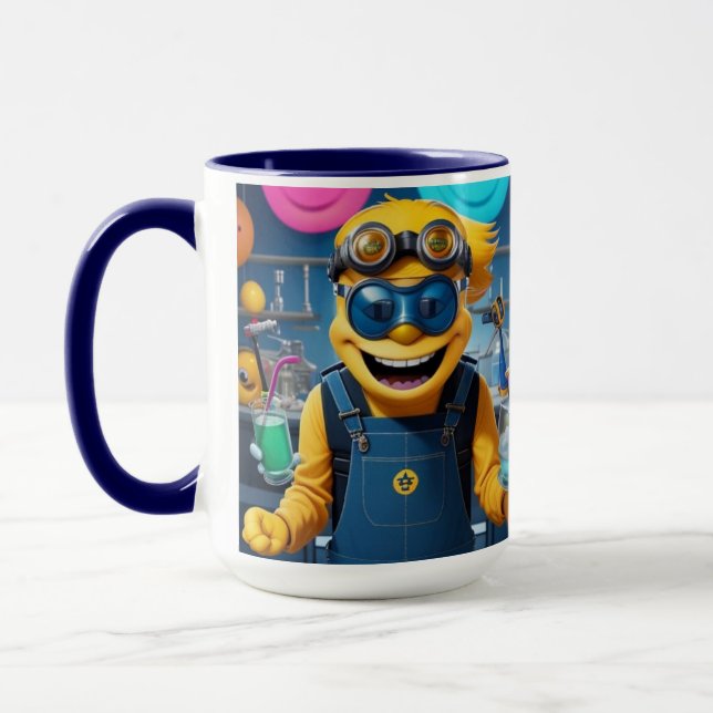 „Der verrückte Laborheld – Spaß im Reagenzglas!“ Mugg (Vänster)