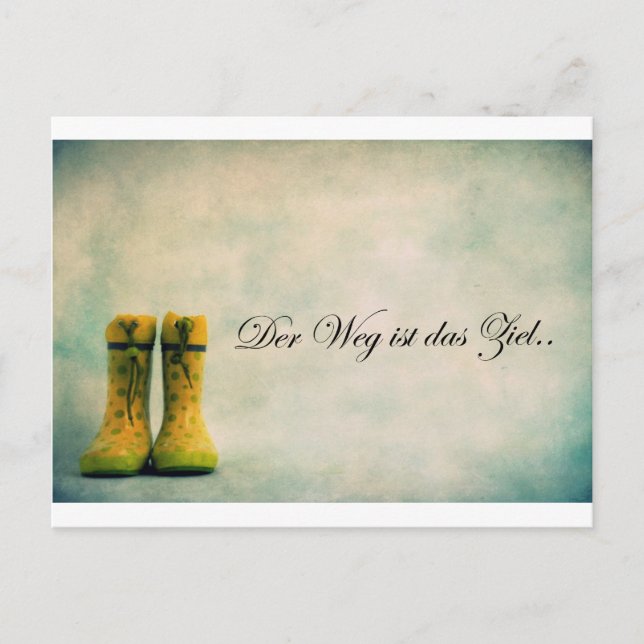 Der Weg'ist das Ziel... Vykort (Framsida)