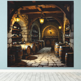 „Der Zauber des Weins – Eleganz in jedem Tropfen“ Canvastryck