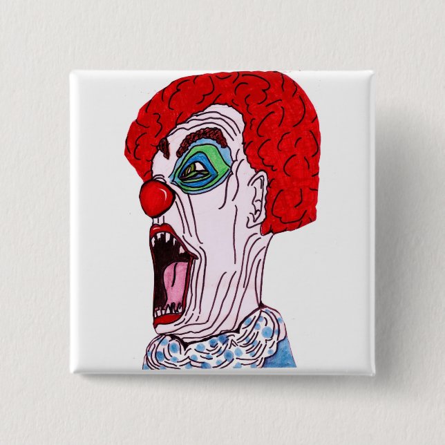 DERANGED CLOWN magnet Knapp (Framsida)