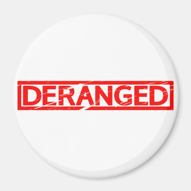 Deranged Frimärke Magnet (Framsidan)