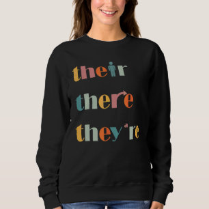 Deras Där De är engelsklärare grammatik förklar T Shirt