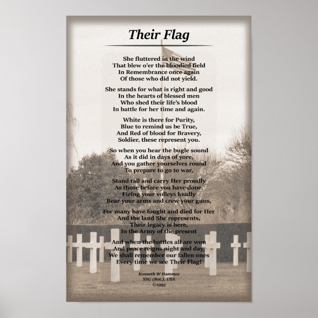 "Deras Flagga" Poster (Framsidan)