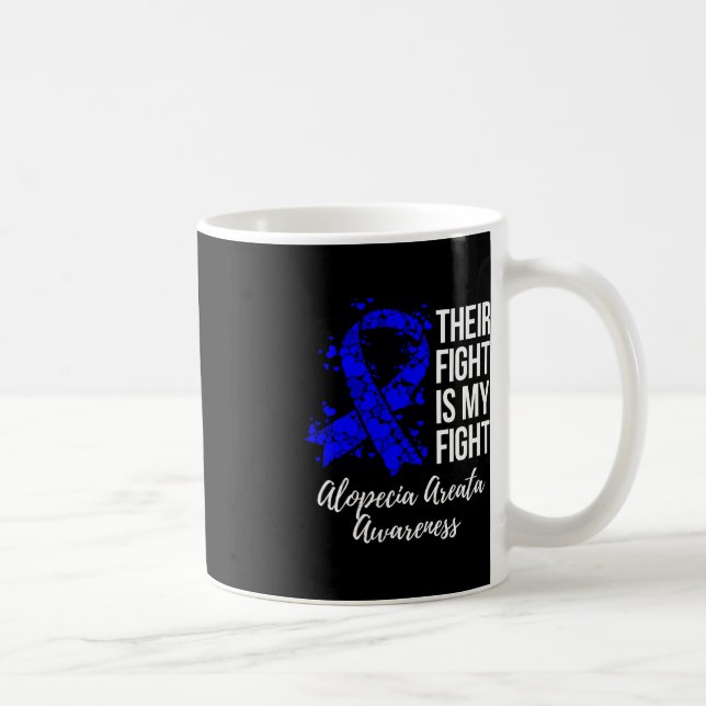 Deras kamp är min kamp mot Alopeci Areata Awarenes Kaffemugg (Höger)