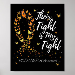 Deras kamp är min kamp mot RSD CRPS-medvetenhet 1 Poster