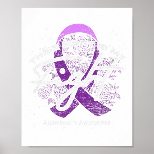 Deras kamp är min Lila Ribbon Heimerheimer Poster (Framsidan)