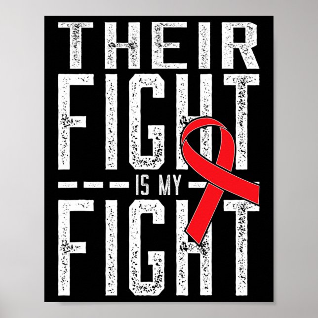 Deras kamp är min medvetenhet om blodcancer poster (Framsidan)