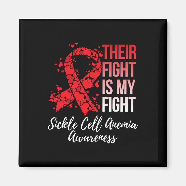 Deras kamp är min "Sickle Cell Anemia Awarene" Magnet (Framsidan)
