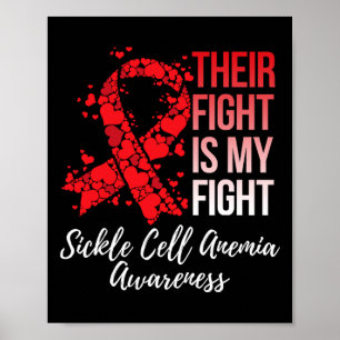 Deras kamp är min "Sickle Cell Anemia Awarene" Poster