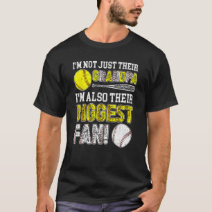 Deras största Fläkt Baseball-softball-morfar T Shirt