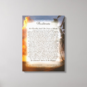 DERATA AV Max Ehrmann-Tropical Sunset Canvastryck