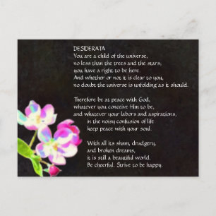 DERATA Cosmic Blommars vykort