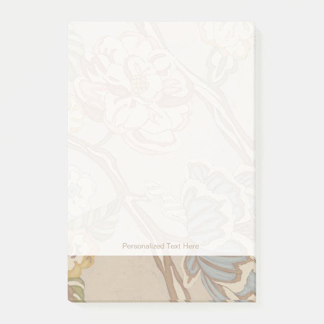 Derative Organza Chintz-Blommigt Design Post-it Block (Framsida)