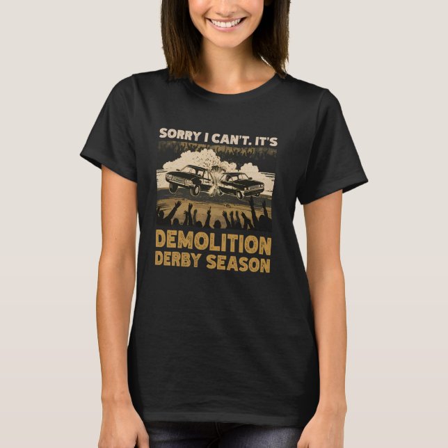 Derby Car Driver Demo Derby Road Rage T Shirt (Framsida)