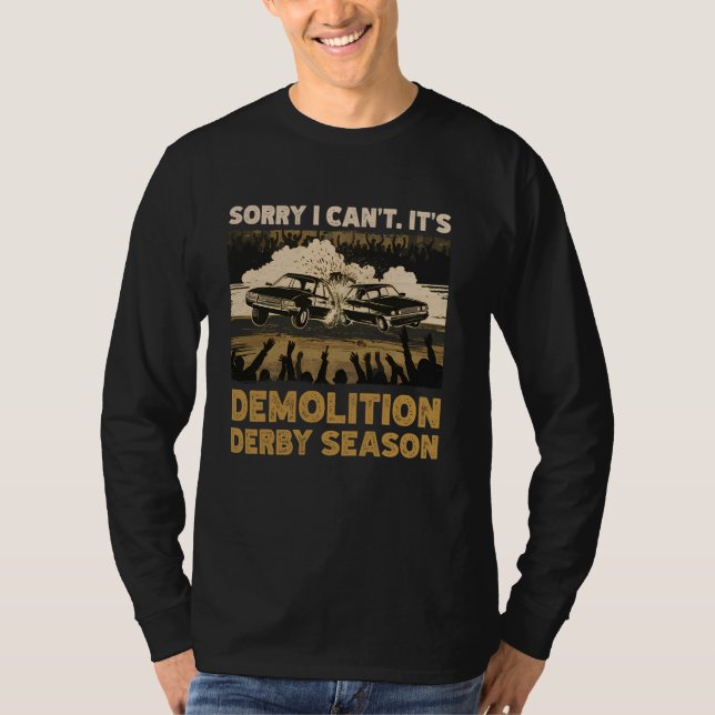Derby Car Driver Demo Derby Road Rage T Shirt (Framsida)