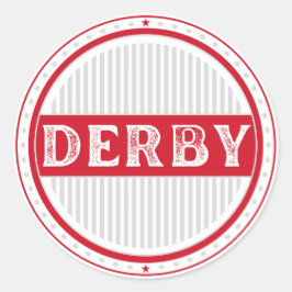 Derby City Pride Emblem – English Identity Runt Klistermärke