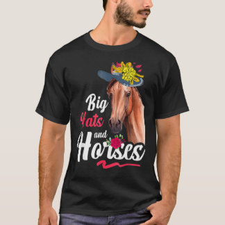 Derby Day 2022 Stora Hattar Och Hästar T Shirt