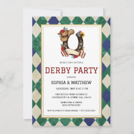 Derby Day Horse Racing Party Invitation Inbjudningar