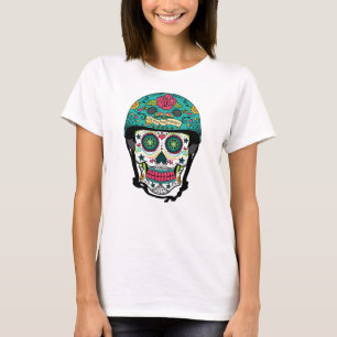 Derby de Los Muertos - skalle för rullDerby socke T Shirt