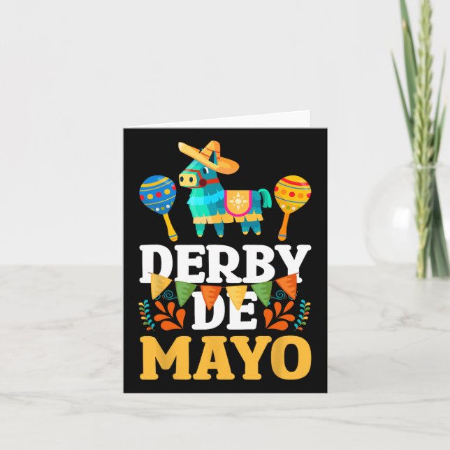 Derby De Mayo Cinco De Mayo Mexican Kort (Framsida)