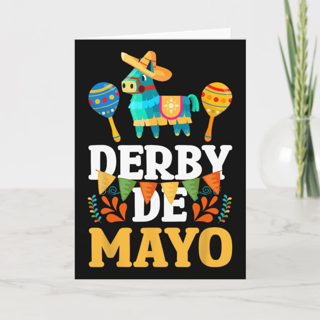Derby De Mayo Cinco De Mayo Mexikansk  Kort (Framsida)