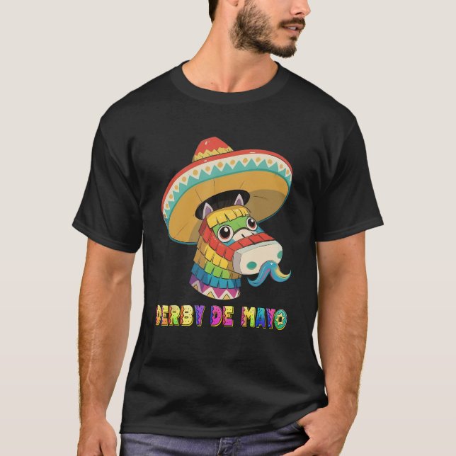 Derby De Mayo Kentucky Horse Race Pinata_1 T Shirt (Framsida)