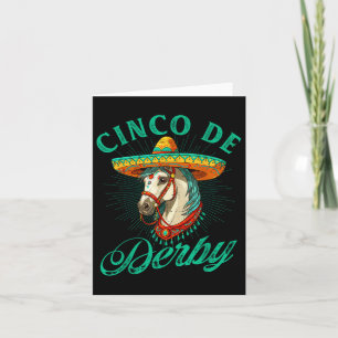 Derby De Mayo Party Lets Fiesta Horse Tävling Cinc Kort