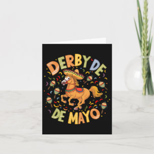 Derby De Mayo Rolig Cinco De Mayo Mexikansk Fest Kort