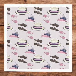 Derby Finare Hats and Shoes Mönster Preppy Pappersservett