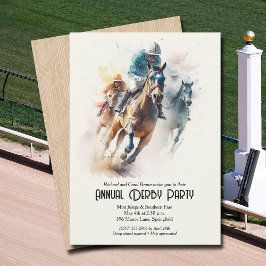 Derby Horse and Jockey Party Inbjudningar