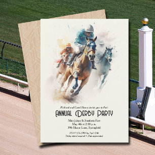 Derby Horse and Jockey Party Inbjudningar