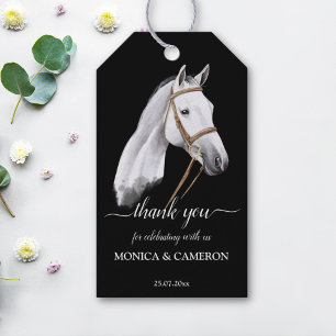 Derby horse equestrian party elegant white horse presentetikett