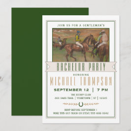 Derby Horse Tävling Bachelor Party | Edgar Degas Inbjudningar