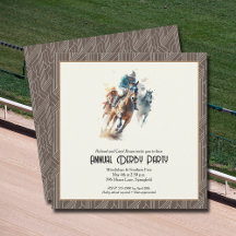 Derby Horses och Jockeys Brown Party
