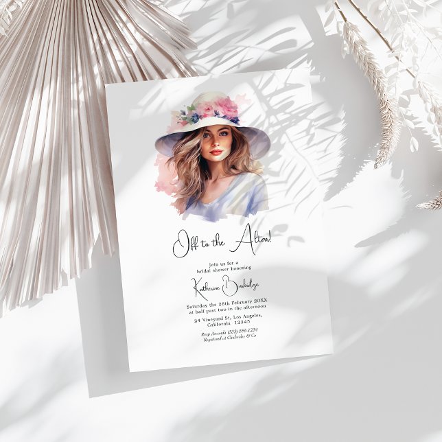 Derby-Inspired ’Off to the Altar’ Möhippa Inbjudningar (Derby-Inspired "Off to the Altar" Bridal Shower Invitation)