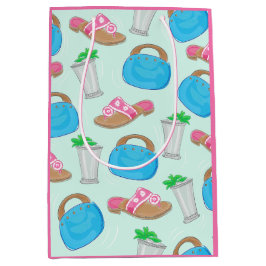 Derby Mint Julep Bermuda Bag Purse Sandals Preppy