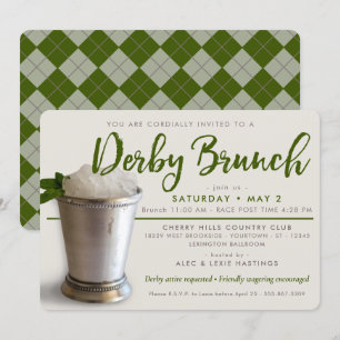 Derby Mint Julep Brunch Party Inbjudningar